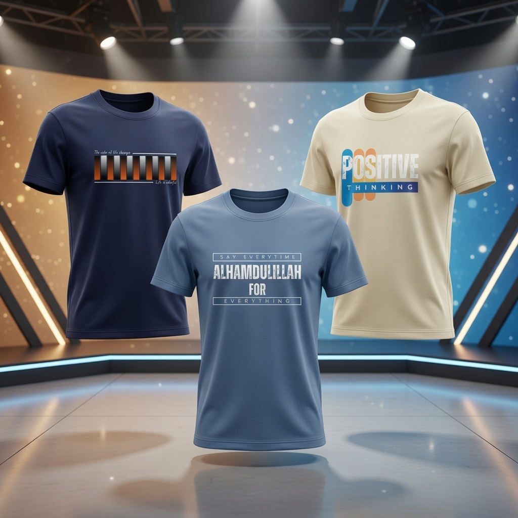 3 PCS Export quality cotton t-shirt combo